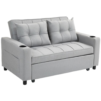 HOMCOM Two-Seater Pull-Out Sofa Bed Additional View 34