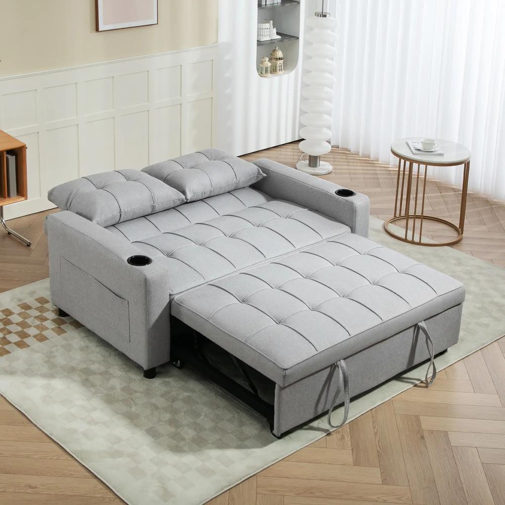 HOMCOM Two-Seater Pull-Out Sofa Bed Additional View 41