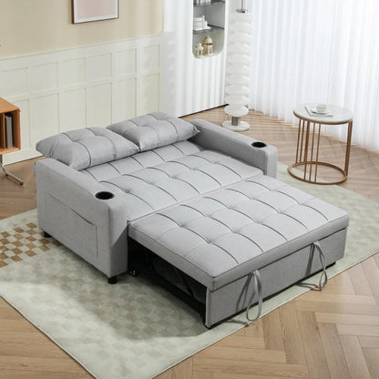 HOMCOM Two-Seater Pull-Out Sofa Bed Additional View 41