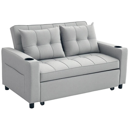 HOMCOM Two-Seater Pull-Out Sofa Bed Additional View 45