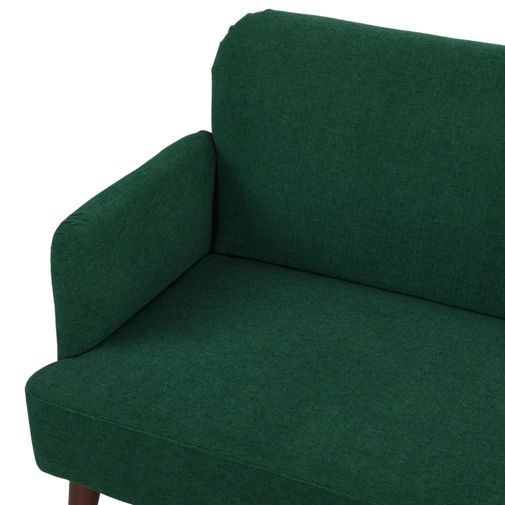 HOMCOM Velvet Feel Fabric 2 Seater Sofa, Small Sofa Loveseat with 21cm Thick Padding and Wood Legs Additional View 29
