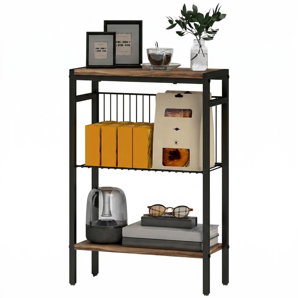 HOMCOM Three Shelf Industrial Side Table Additional View 11