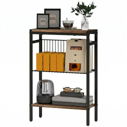 HOMCOM Three Shelf Industrial Side Table Additional View 11