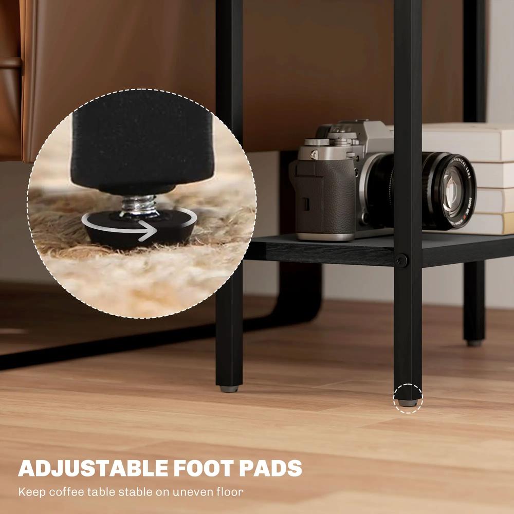 HOMCOM Three Shelf Industrial Side Table Additional View 17
