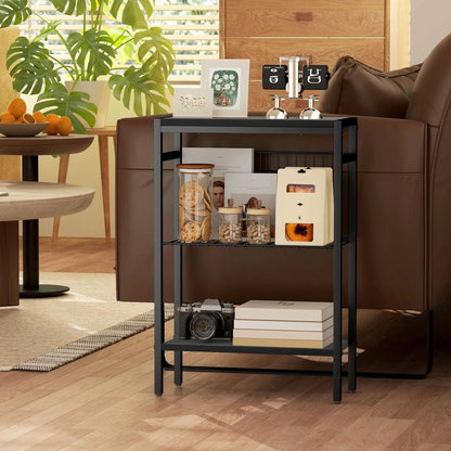 HOMCOM Three Shelf Industrial Side Table Additional View 18