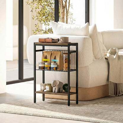 HOMCOM Three Shelf Industrial Side Table Additional View 2