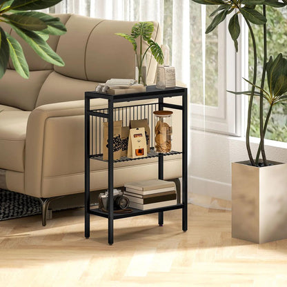 HOMCOM Three Shelf Industrial Side Table Additional View 21