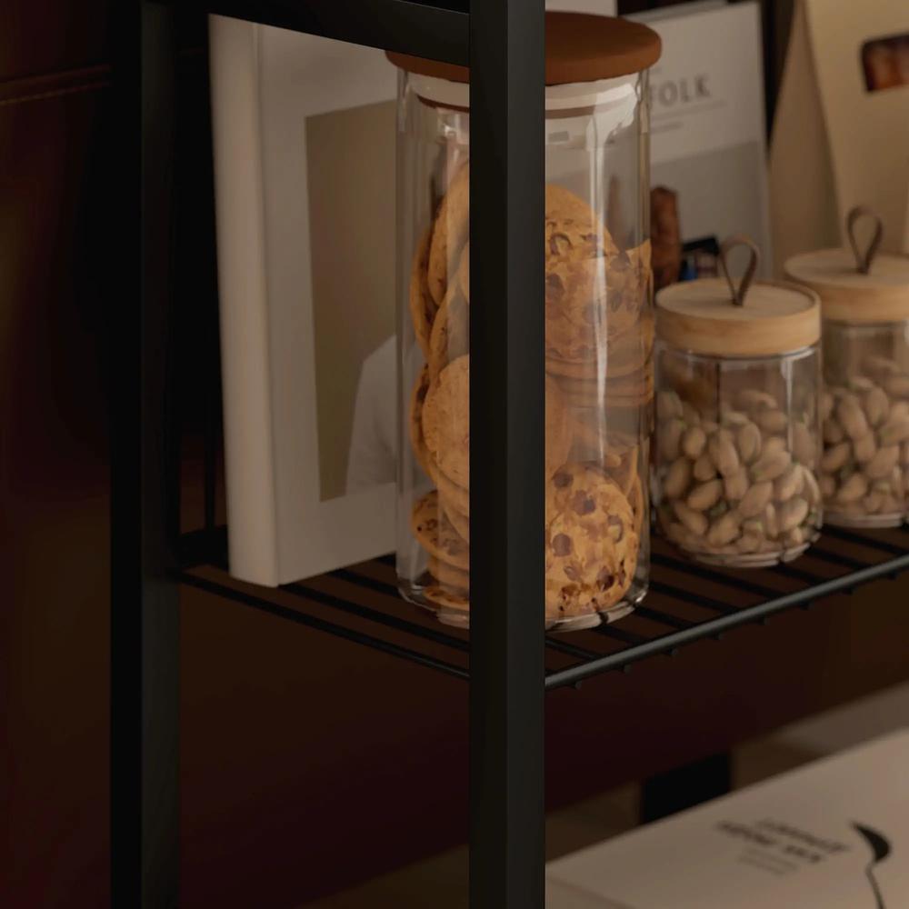 HOMCOM Three Shelf Industrial Side Table Additional View 9