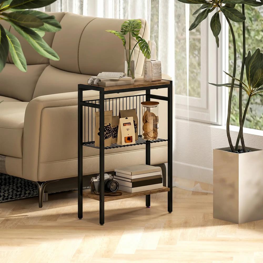 HOMCOM Three Shelf Industrial Side Table Additional View 10