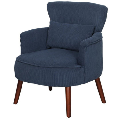HOMCOM Corduroy Retro Accent Chair Additional View 22
