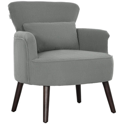 HOMCOM Corduroy Retro Accent Chair Additional View 34