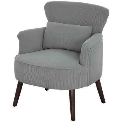 HOMCOM Corduroy Retro Accent Chair Additional View 44