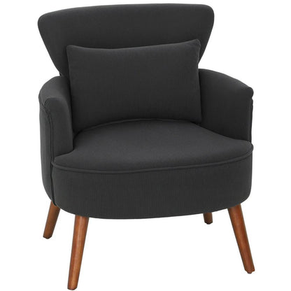 HOMCOM Corduroy Retro Accent Chair