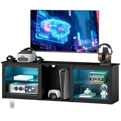 HOMCOM 70" TV Stand, with LED Lights and Storage Additional View 11