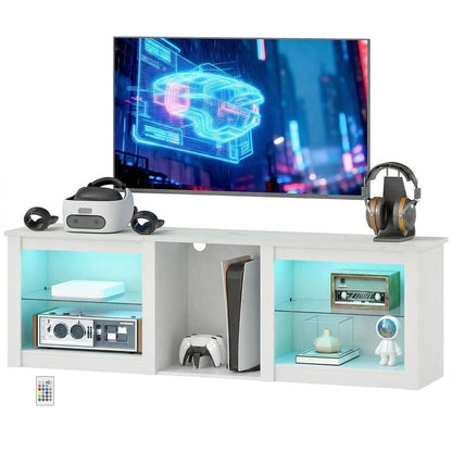 HOMCOM 70" TV Stand, with LED Lights and Storage Additional View 22