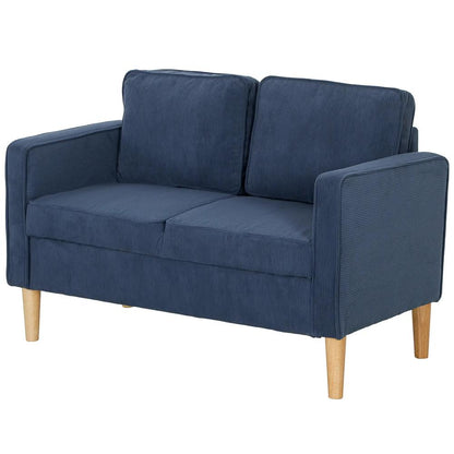 HOMCOM Small Two-Seater Corduroy Sofa Additional View 11