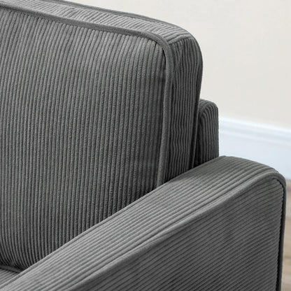 HOMCOM Small Two-Seater Corduroy Sofa Additional View 19