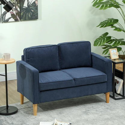 HOMCOM Small Two-Seater Corduroy Sofa Additional View 2