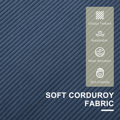 HOMCOM Small Two-Seater Corduroy Sofa Additional View 5