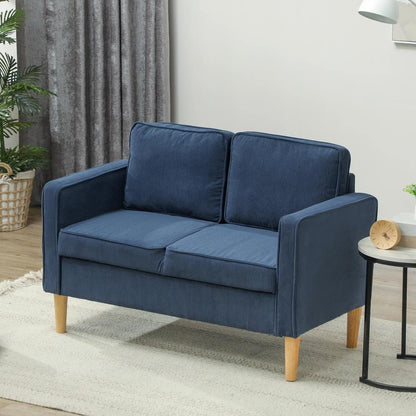 HOMCOM Small Two-Seater Corduroy Sofa Additional View 10