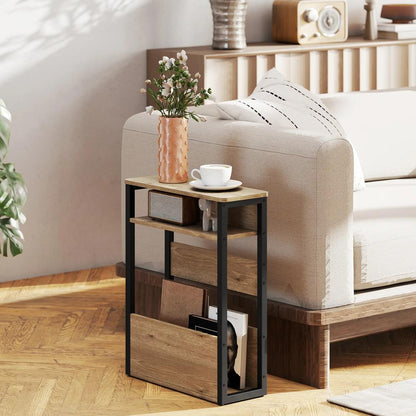 HOMCOM Industrial-Style Side Table Additional View 13