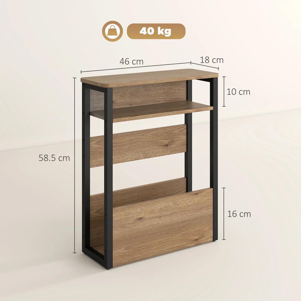 HOMCOM Industrial-Style Side Table Additional View 14