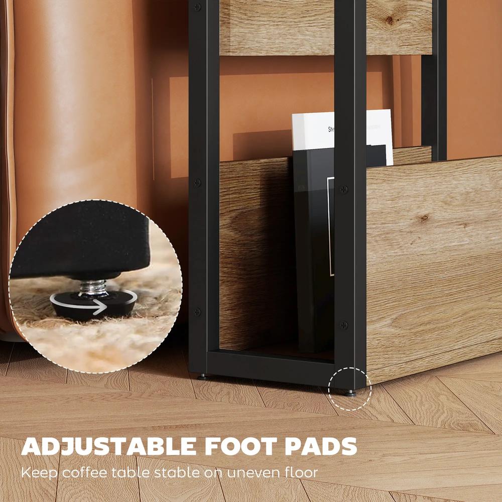 HOMCOM Industrial-Style Side Table Additional View 18