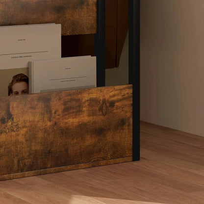 HOMCOM Industrial-Style Side Table Additional View 9