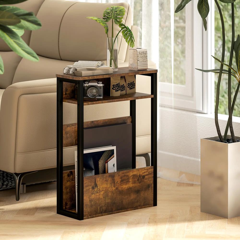 HOMCOM Industrial-Style Side Table Additional View 10