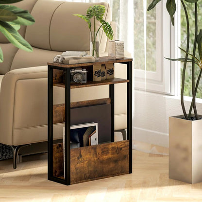 HOMCOM Industrial-Style Side Table Additional View 10