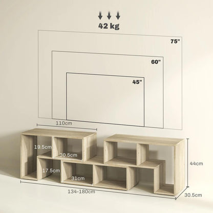 HOMCOM Three-Block Modular TV Stand Additional View 14