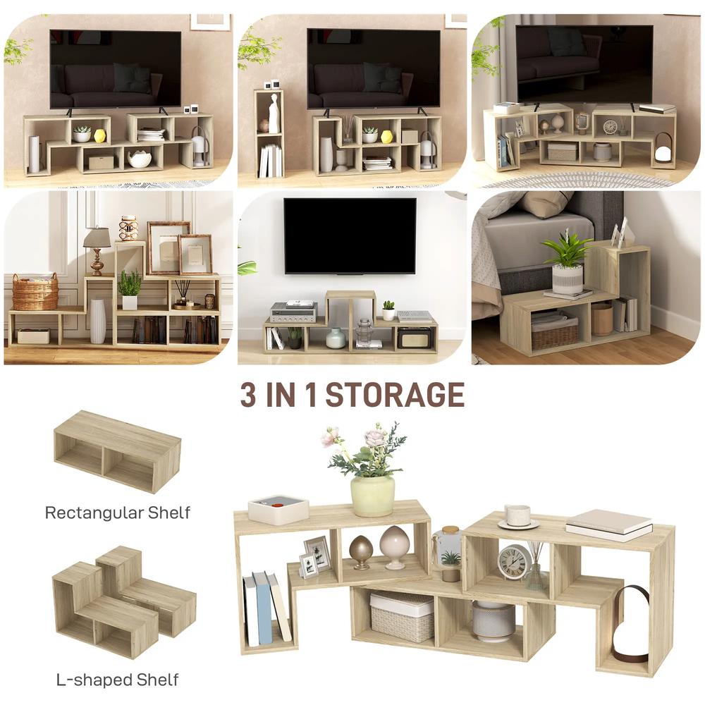 HOMCOM Three-Block Modular TV Stand Additional View 16