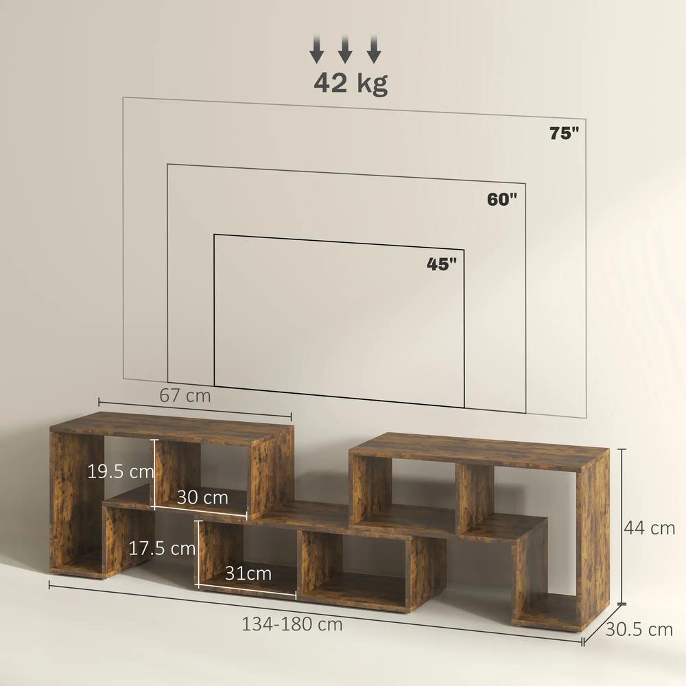 HOMCOM Three-Block Modular TV Stand Additional View 25