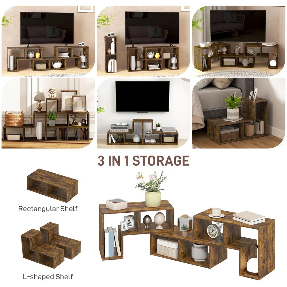 HOMCOM Three-Block Modular TV Stand Additional View 27