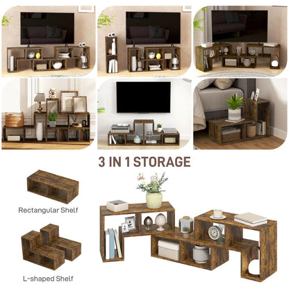 HOMCOM Three-Block Modular TV Stand Additional View 27