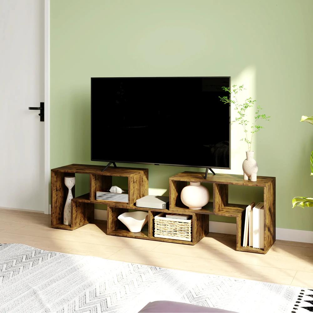 HOMCOM Three-Block Modular TV Stand Additional View 32