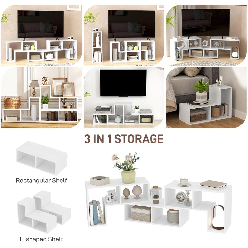 HOMCOM Three-Block Modular TV Stand Additional View 38