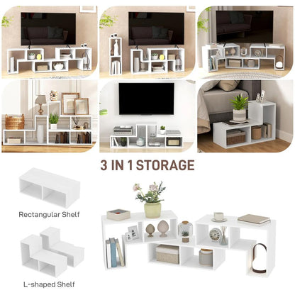 HOMCOM Three-Block Modular TV Stand Additional View 38