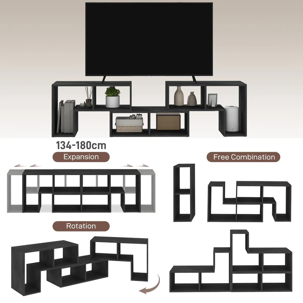 HOMCOM Three-Block Modular TV Stand Additional View 4
