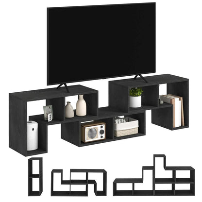 HOMCOM Three-Block Modular TV Stand Additional View 8