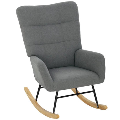 HOMCOM Teddy Fleece Rocking Chair Additional View 12