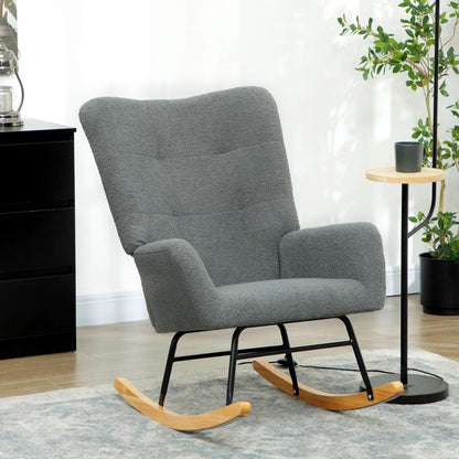 HOMCOM Teddy Fleece Rocking Chair Additional View 21