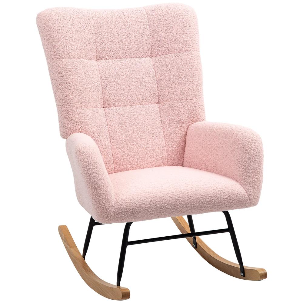 HOMCOM Teddy Fleece Rocking Chair Additional View 23