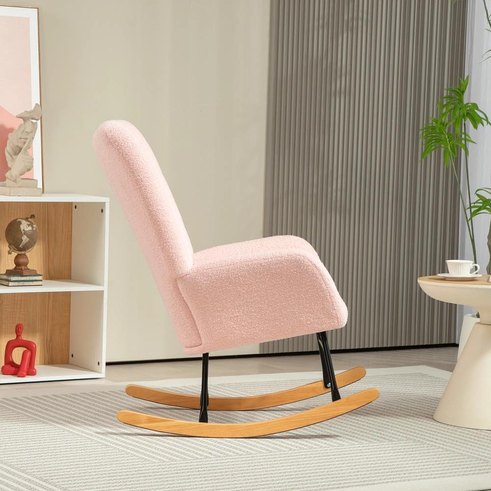 HOMCOM Teddy Fleece Rocking Chair Additional View 28