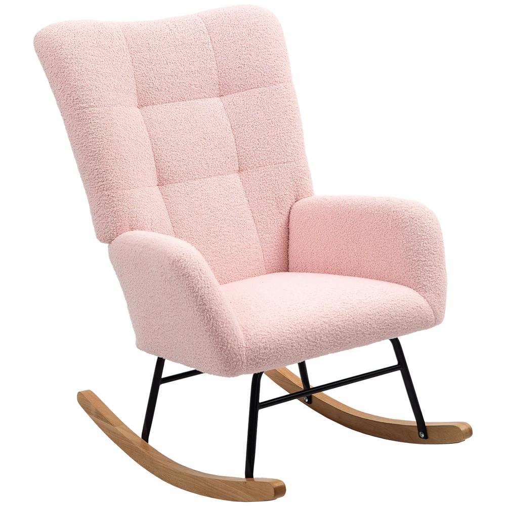 HOMCOM Teddy Fleece Rocking Chair Additional View 33