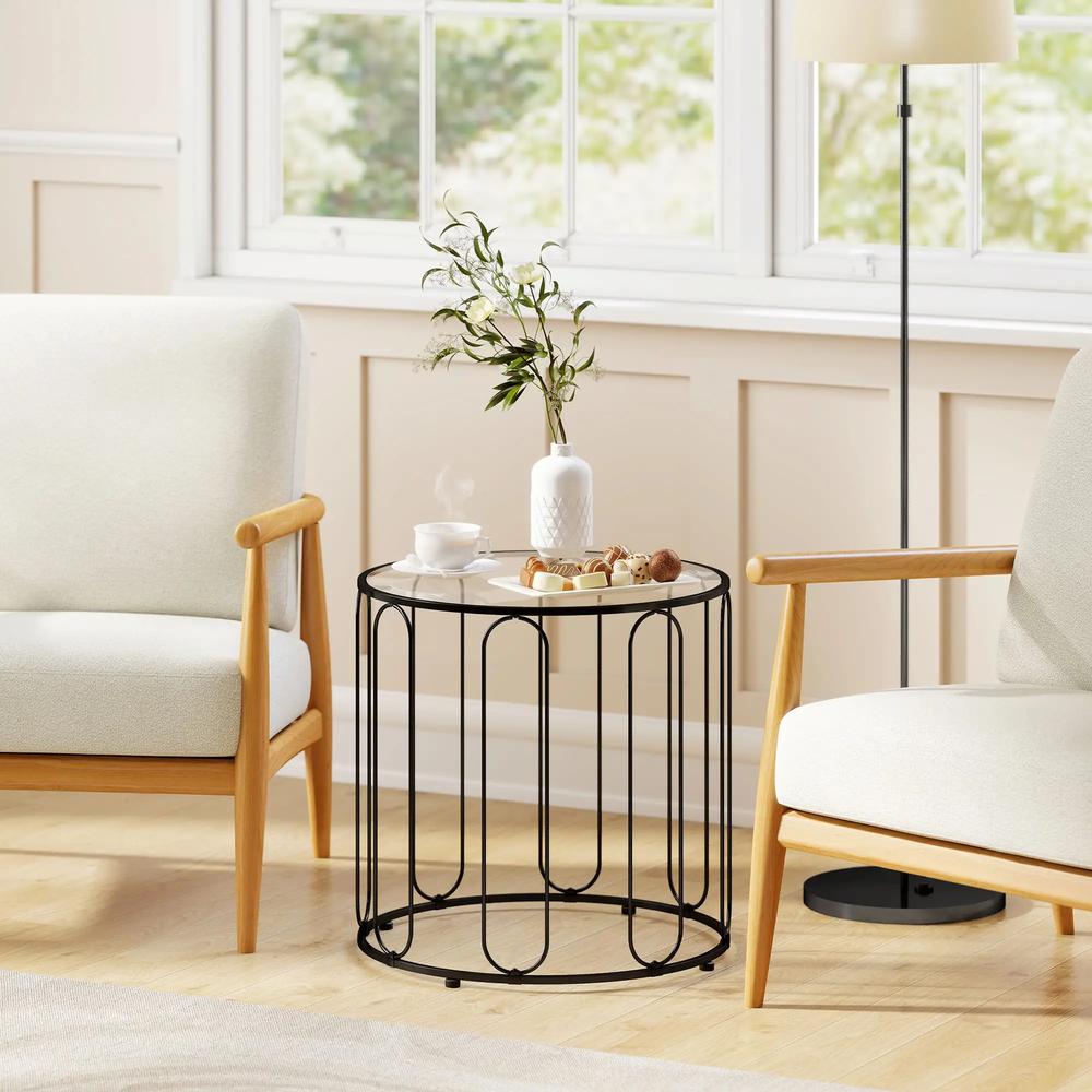 HOMCOM Elliptical Cut-Out Nesting Tables Additional View 9