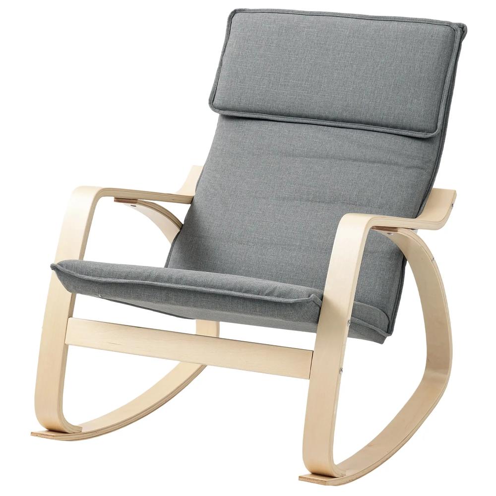 HOMCOM Comfortable Relax Rocking Chair, Upholstered Lounge Chair Recliner with High Back and Headrest for Living Room, Bedroom Additional View 22