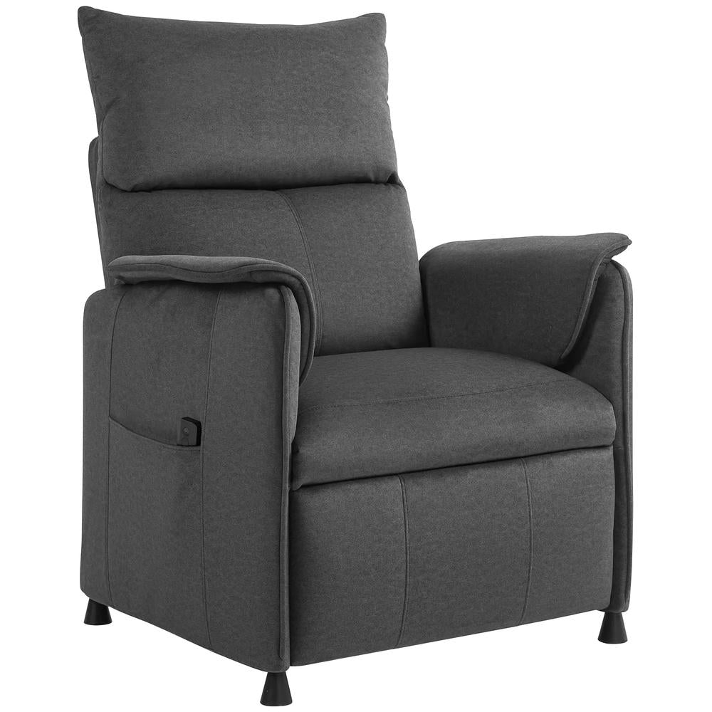 HOMCOM Power Recliner Chair, Reclining Chair with Remote, Pocket Springs, Silent Motor and Side Pockets Additional View 17