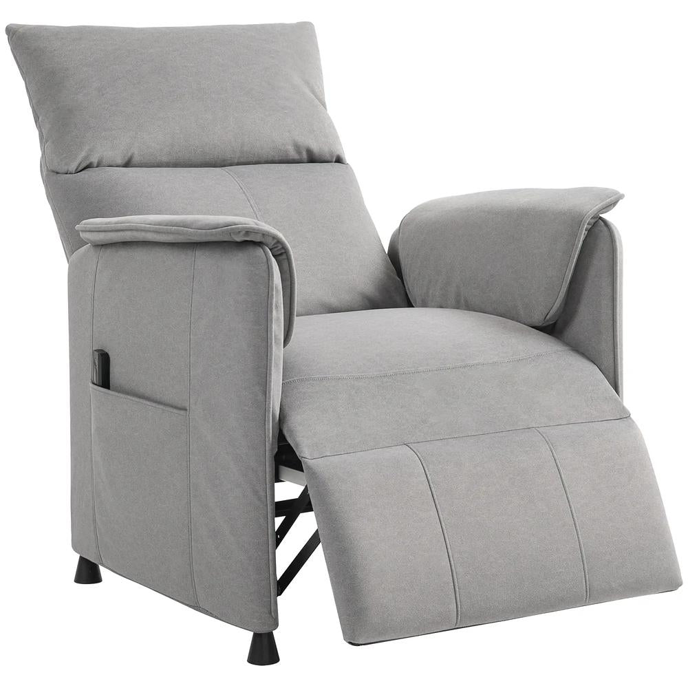 HOMCOM Power Recliner Chair, Reclining Chair with Remote, Pocket Springs, Silent Motor and Side Pockets Additional View 18