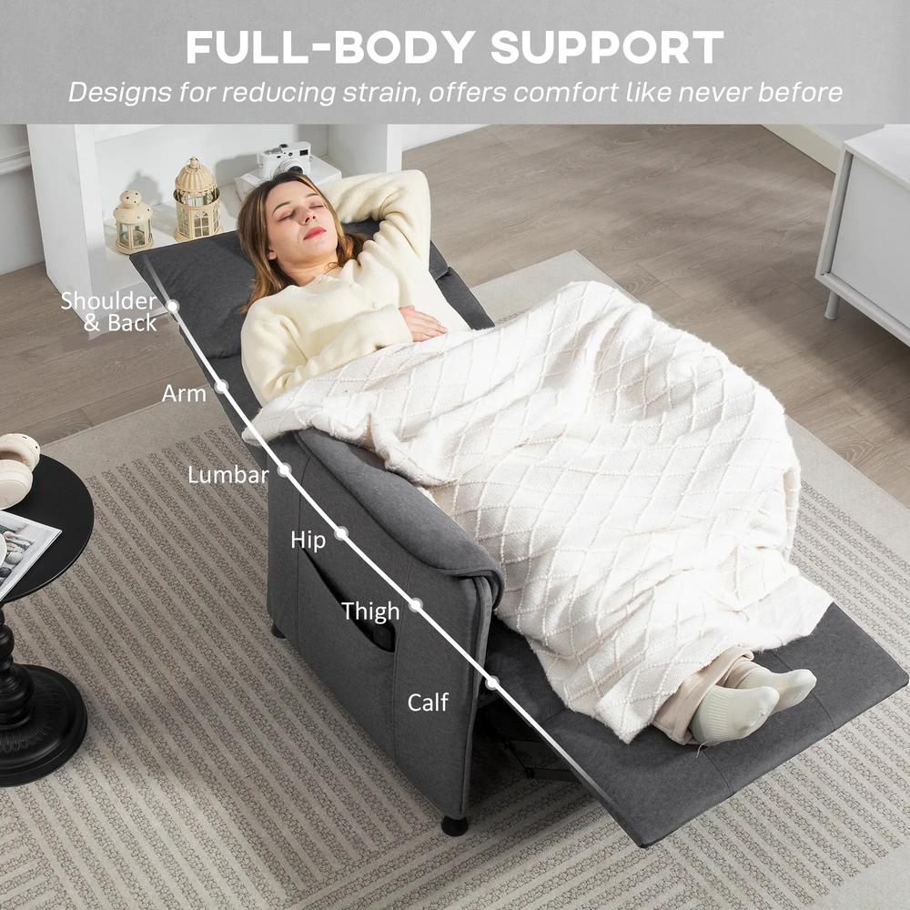 HOMCOM Power Recliner Chair, Reclining Chair with Remote, Pocket Springs, Silent Motor and Side Pockets Additional View 8